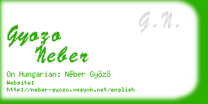 gyozo neber business card